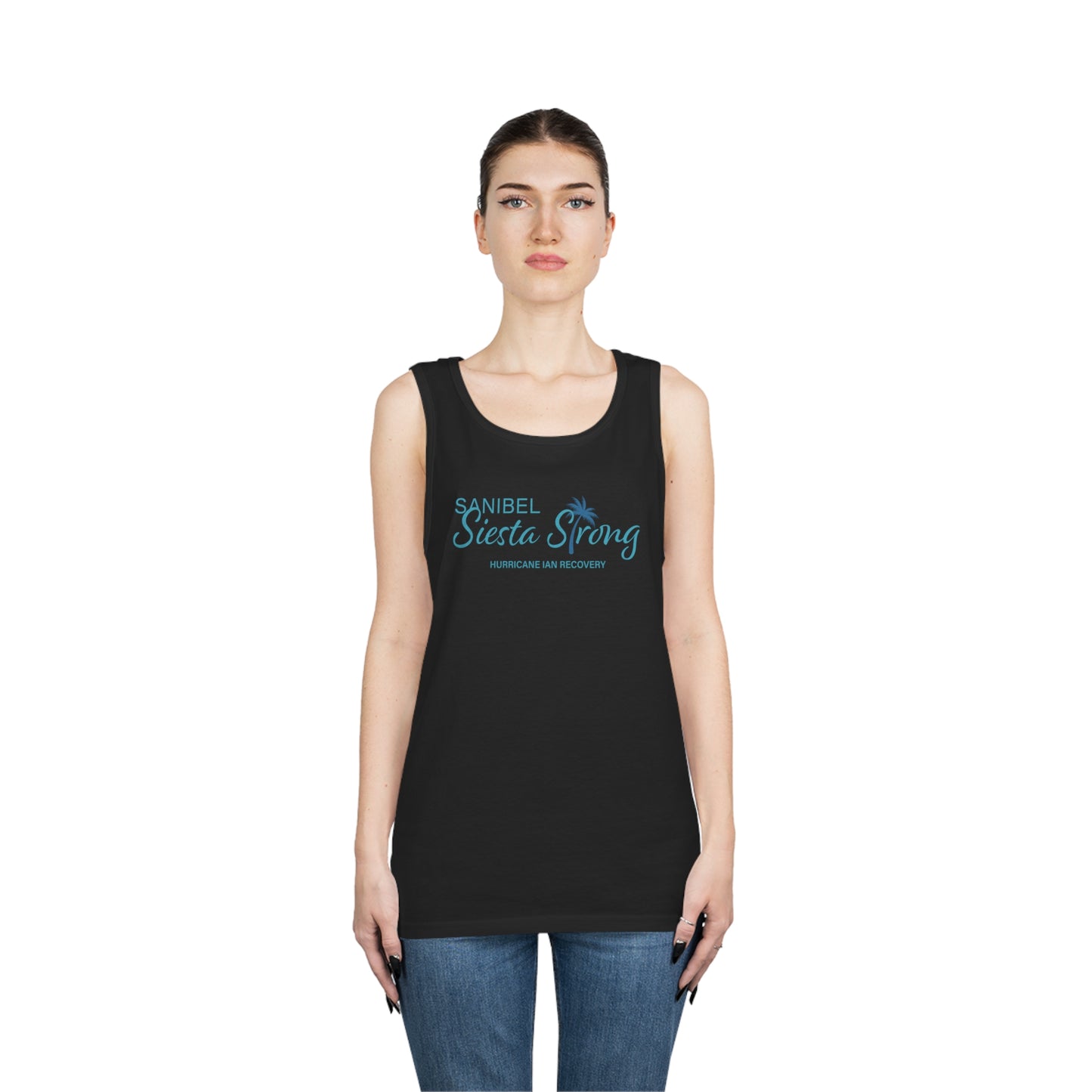 Sanibel Siesta Strong Unisex Heavy Cotton Tank Top + More Colors