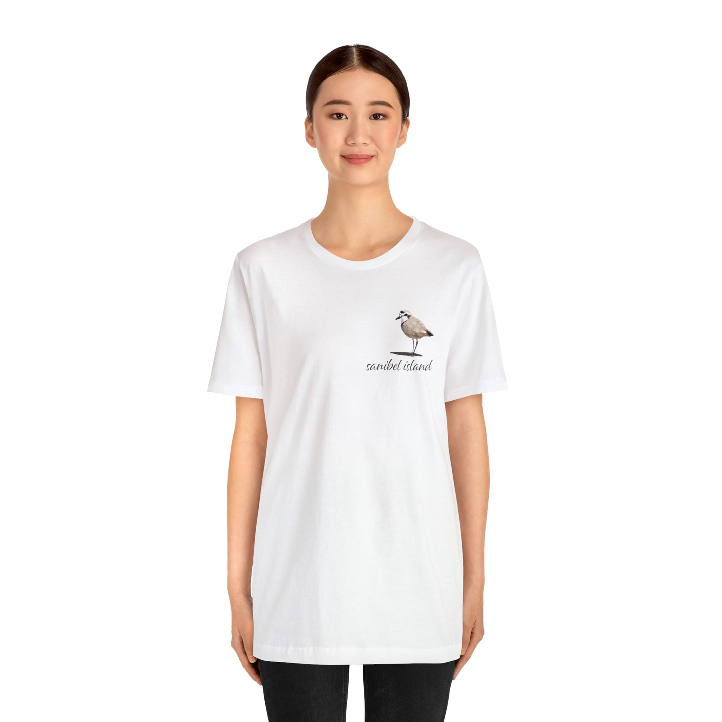 Sanibel Island Snowy Plover Unisex Jersey Short Sleeve Tee