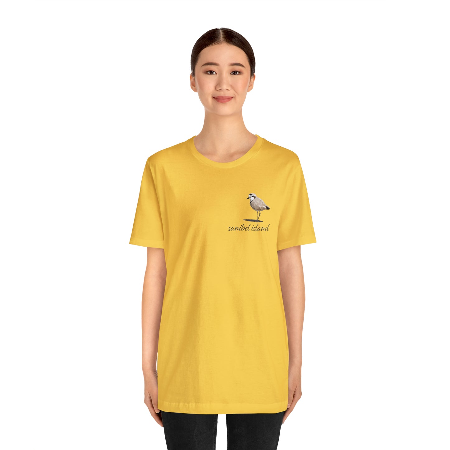 Sanibel Island Snowy Plover Unisex Jersey Short Sleeve Tee