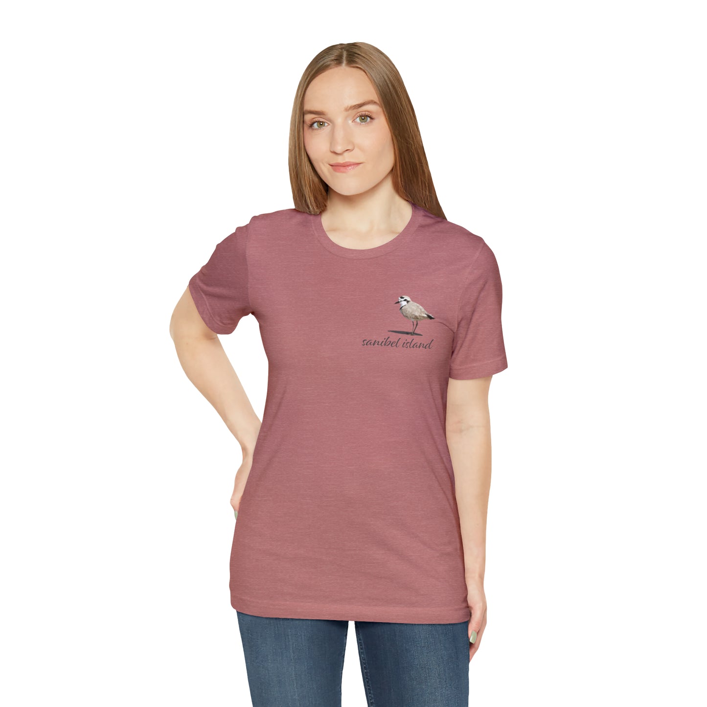 Sanibel Island Snowy Plover Unisex Jersey Short Sleeve Tee
