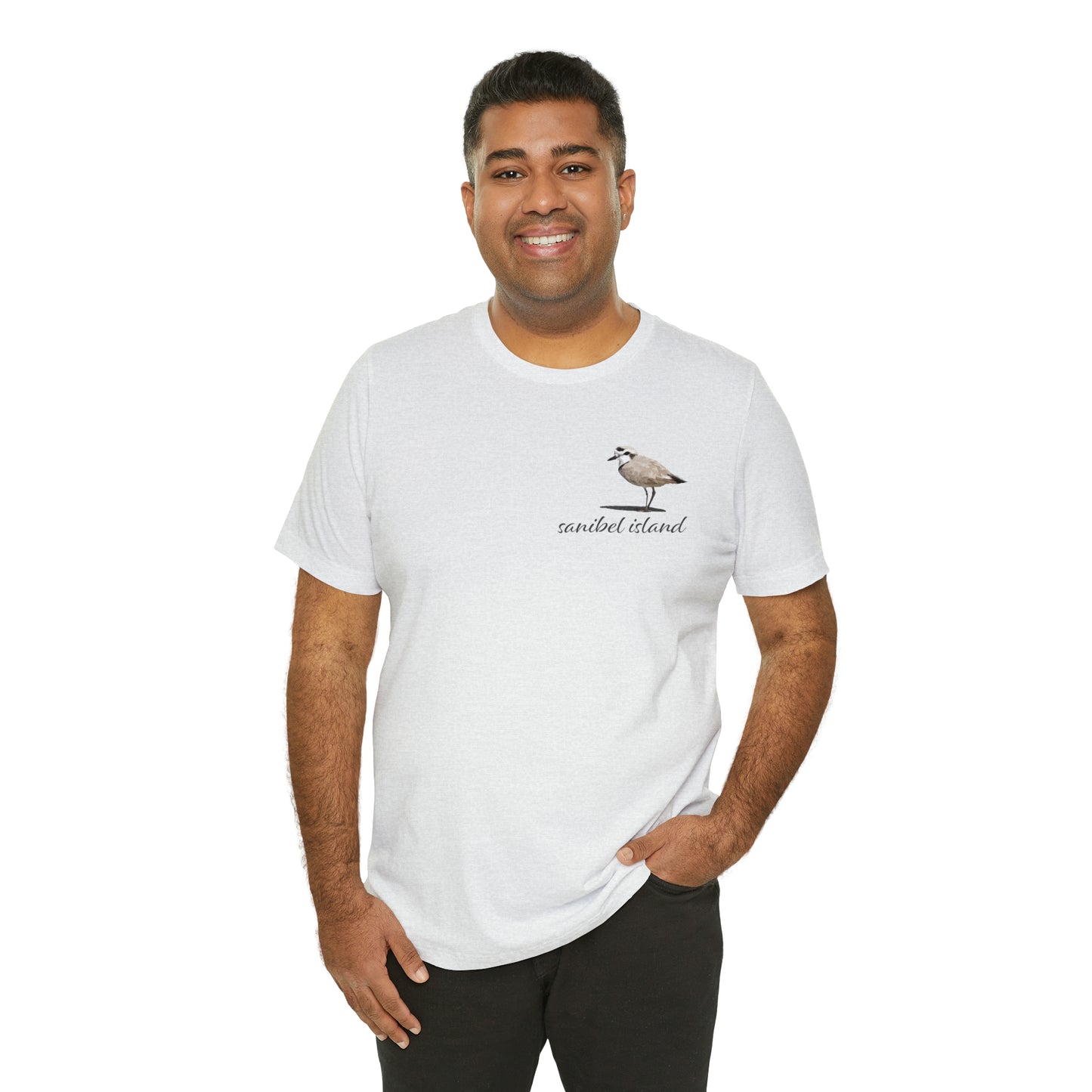 Sanibel Island Snowy Plover Unisex Jersey Short Sleeve Tee