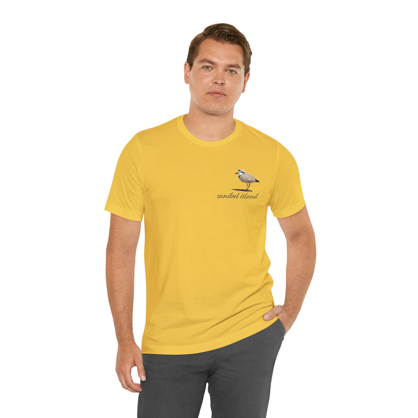 Sanibel Island Snowy Plover Unisex Jersey Short Sleeve Tee