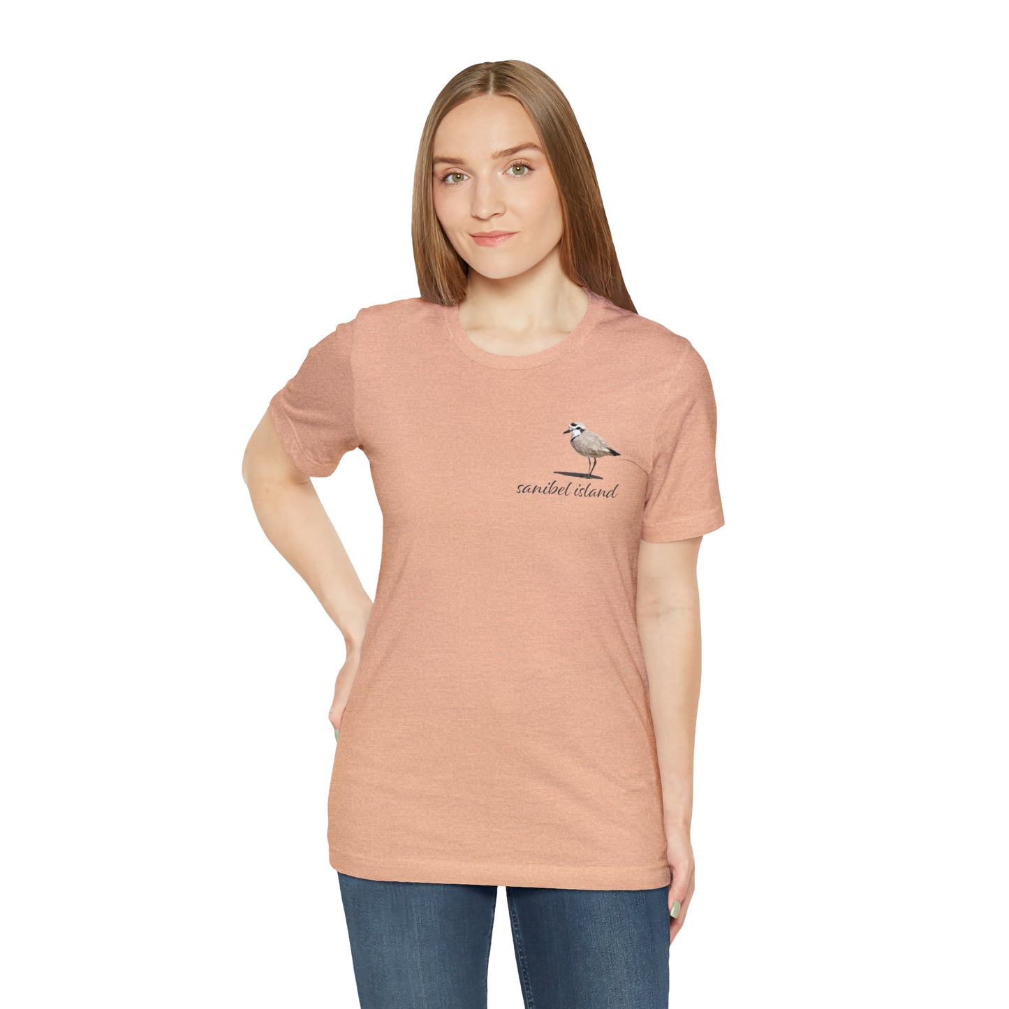 Sanibel Island Snowy Plover Unisex Jersey Short Sleeve Tee