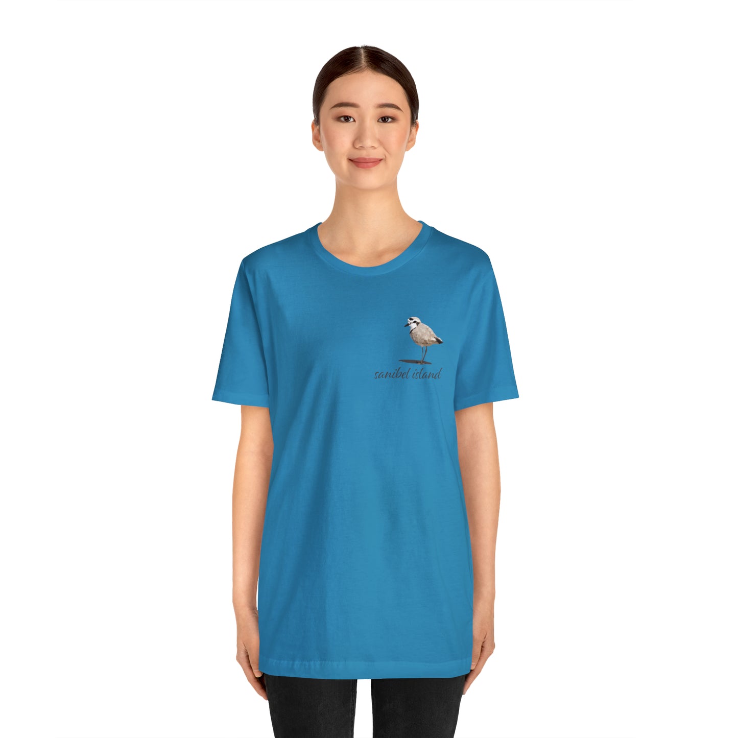 Sanibel Island Snowy Plover Unisex Jersey Short Sleeve Tee
