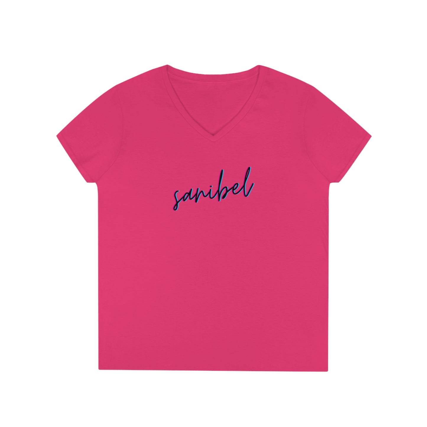 Sanibel 3D Ladies' V-Neck T-Shirt + More Colors