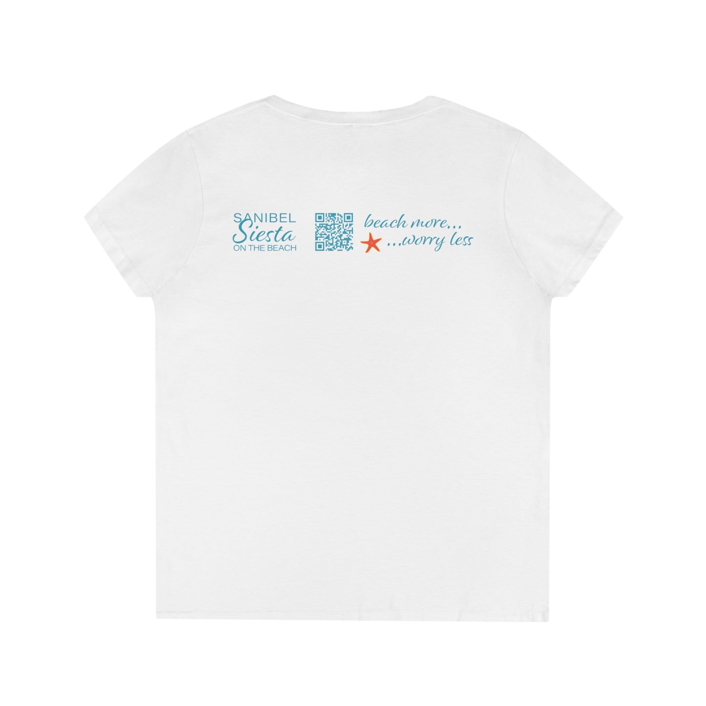 Sanibel Siesta Strong Ladies' V-Neck T-Shirt + More Colors