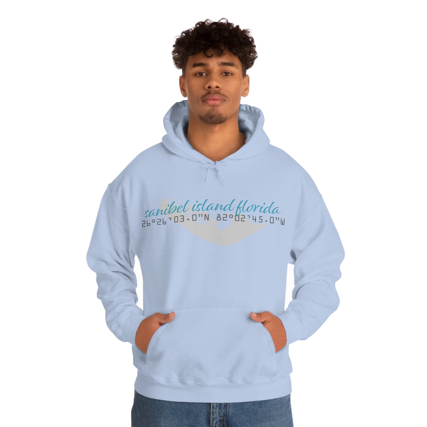 Sanibel Island GPS Unisex Heavy Blend™ Hooded Sweatshirt + More Colors