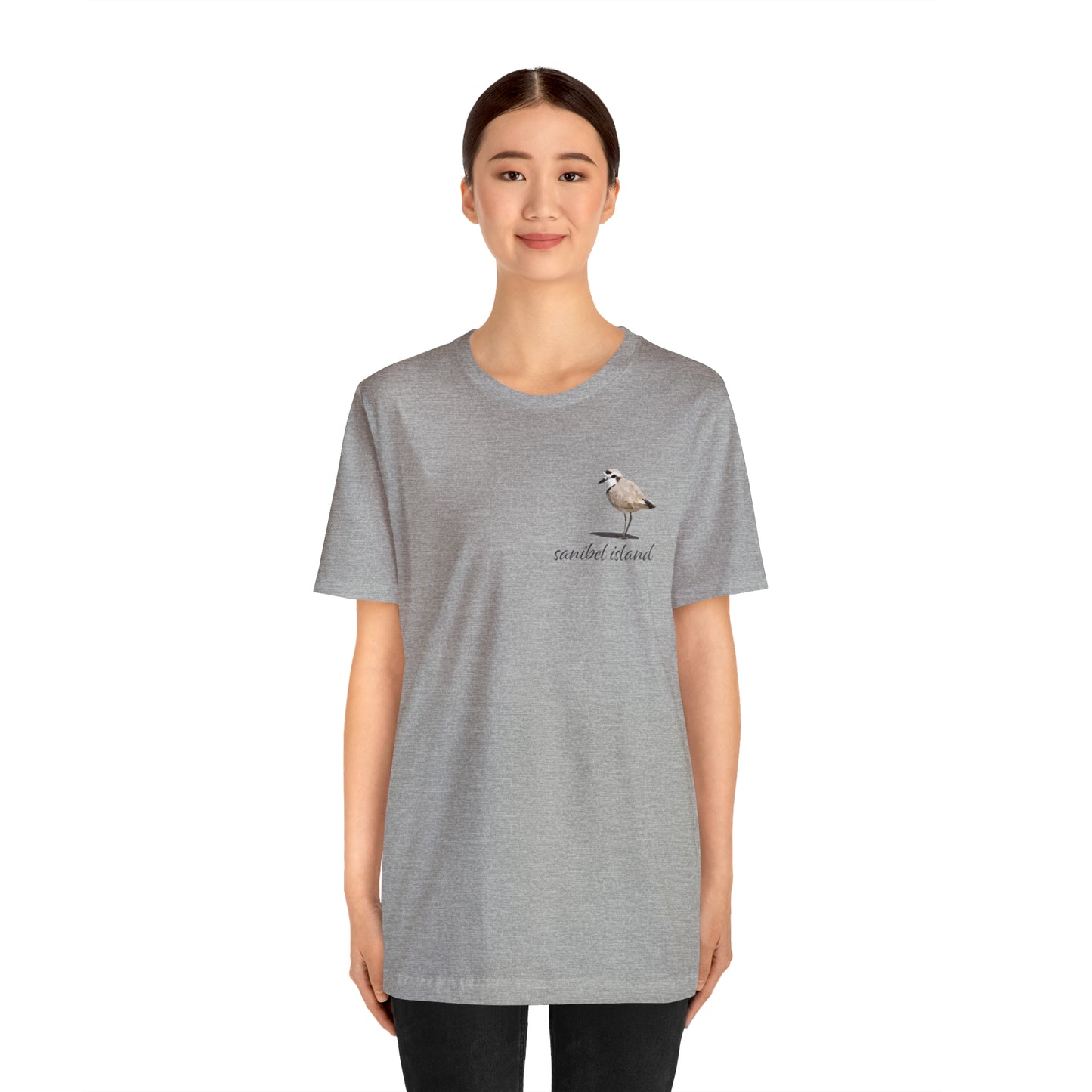 Sanibel Island Snowy Plover Unisex Jersey Short Sleeve Tee