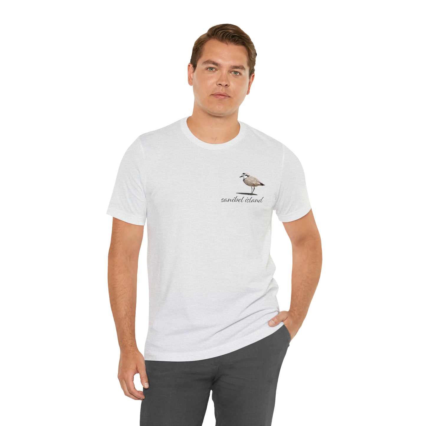 Sanibel Island Snowy Plover Unisex Jersey Short Sleeve Tee