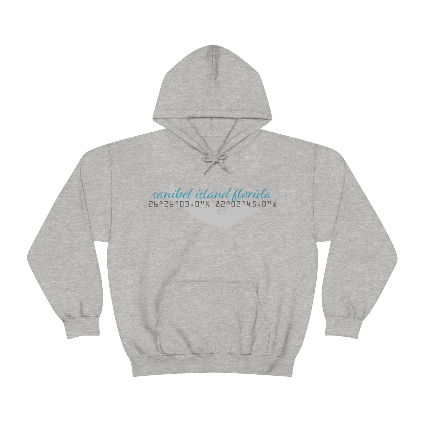 Sanibel Island GPS Unisex Heavy Blend™ Hooded Sweatshirt + More Colors