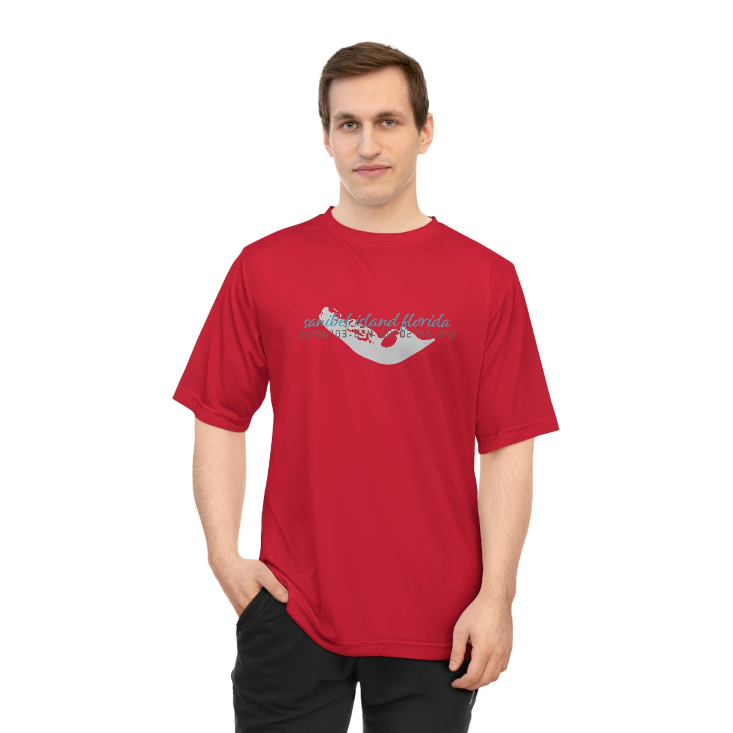 Sanibel Island GPS Unisex Zone Performance T-shirt + More Colors