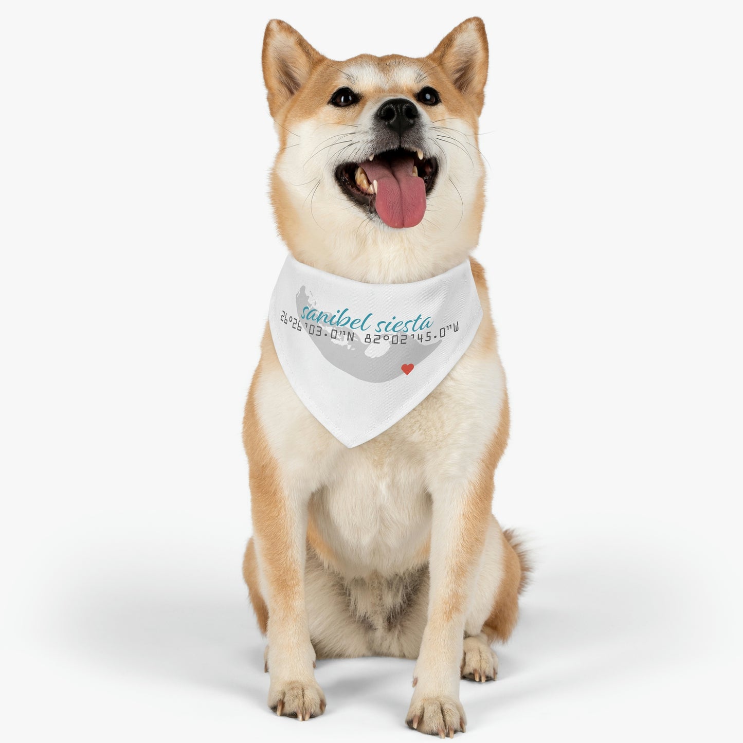 Sanibel Siesta GPS Pet Bandana Collar