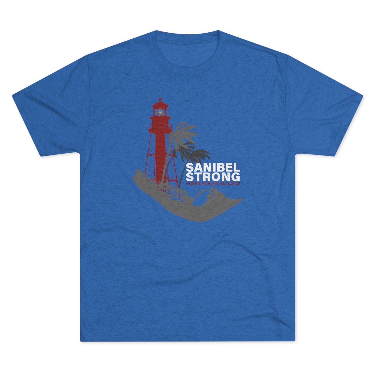 Sanibel Strong Lighthouse Unisex Tri-Blend Crew Tee + More Colors
