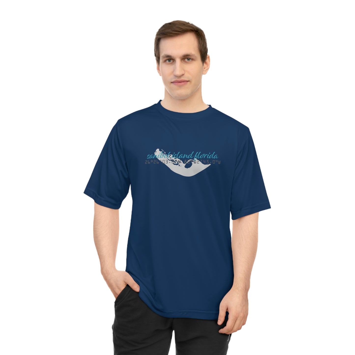 Sanibel Island GPS Unisex Zone Performance T-shirt + More Colors