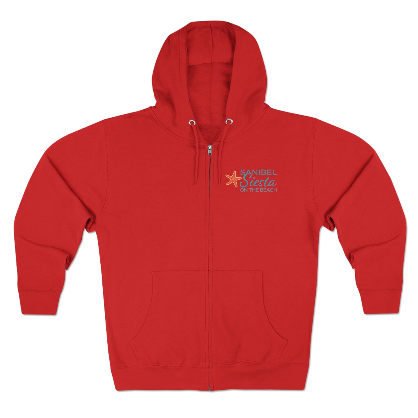 Sanibel Siesta Unisex Premium Full Zip Hoodie + More Colors