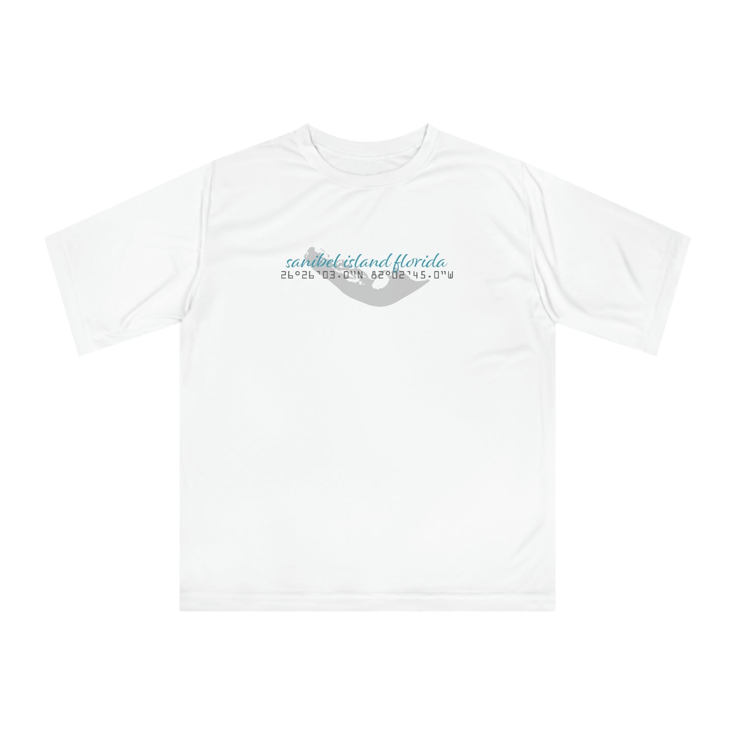 Sanibel Island GPS Unisex Zone Performance T-shirt + More Colors
