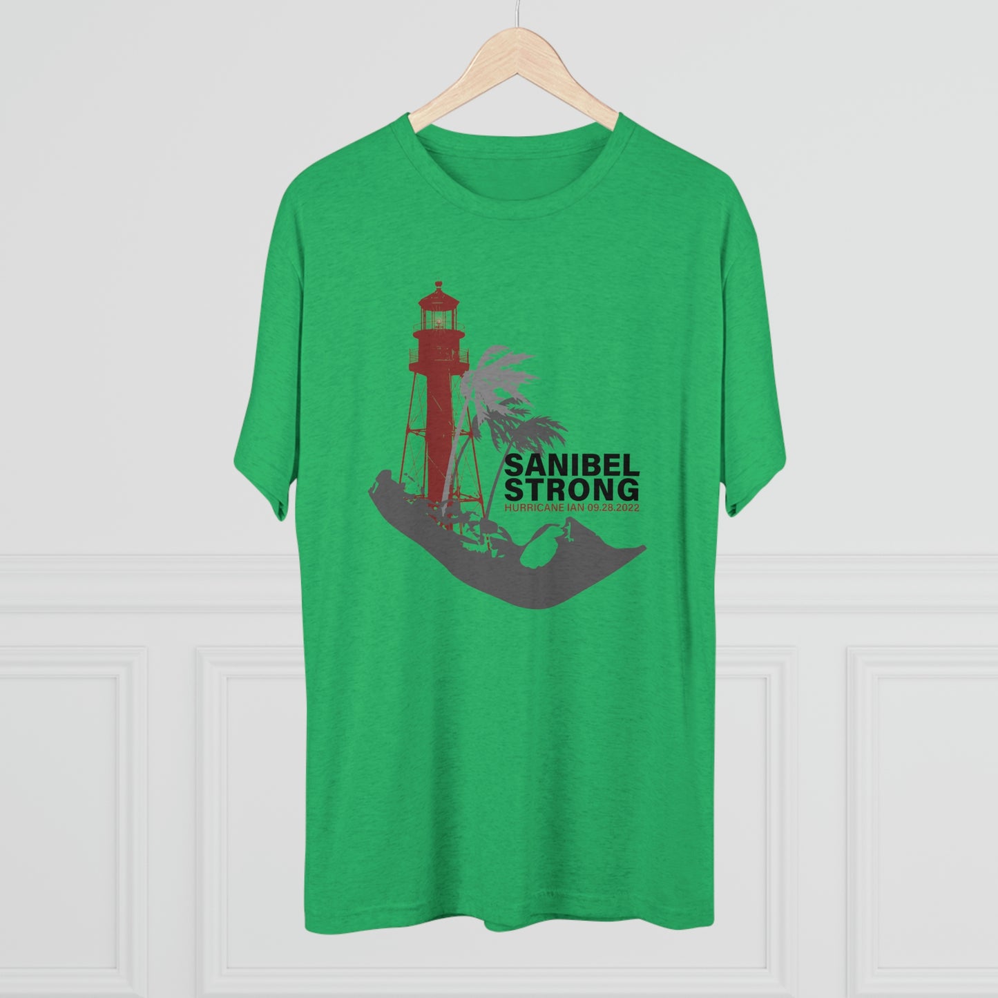 Sanibel Strong Lighthouse Unisex Tri-Blend Crew Tee + More Colors