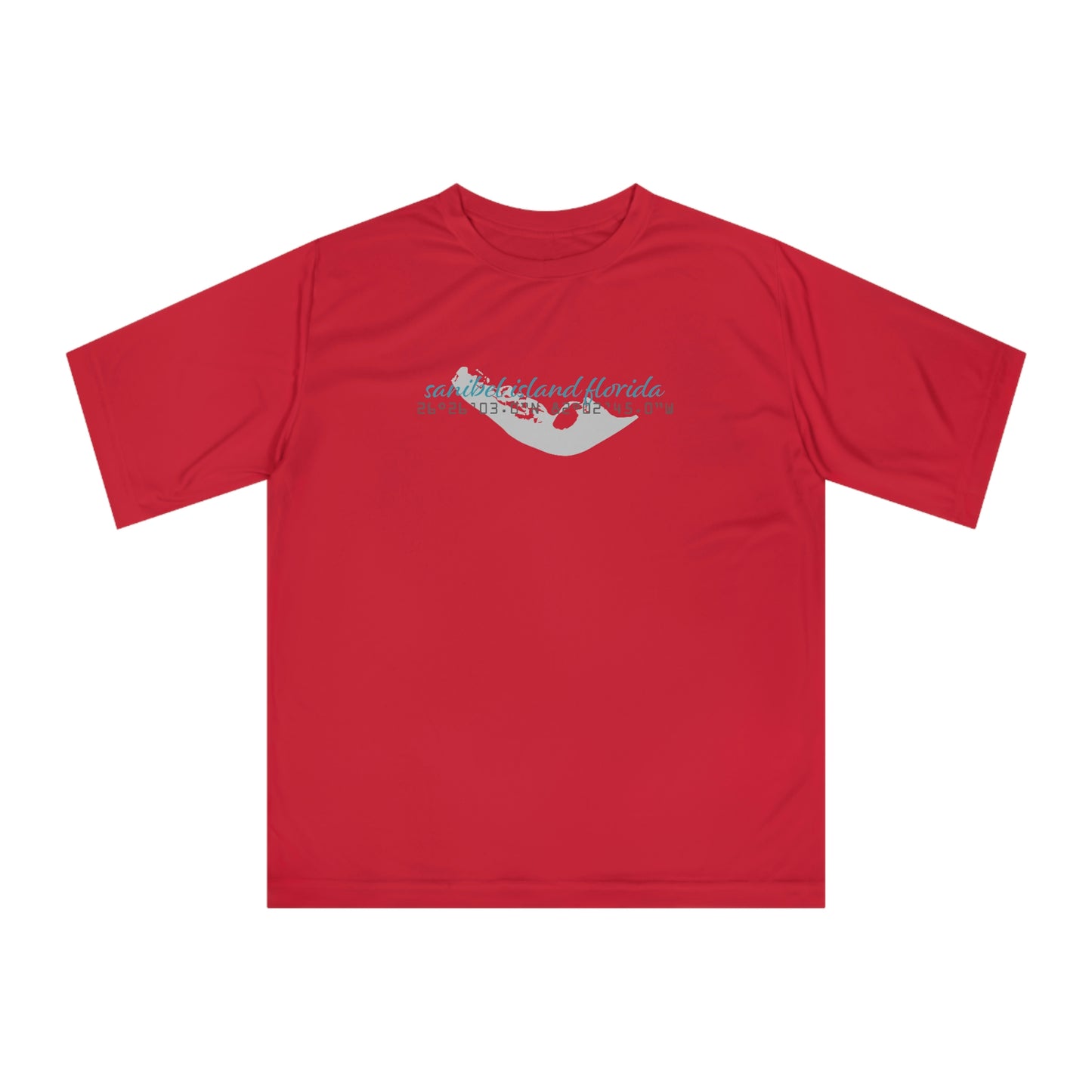 Sanibel Island GPS Unisex Zone Performance T-shirt + More Colors