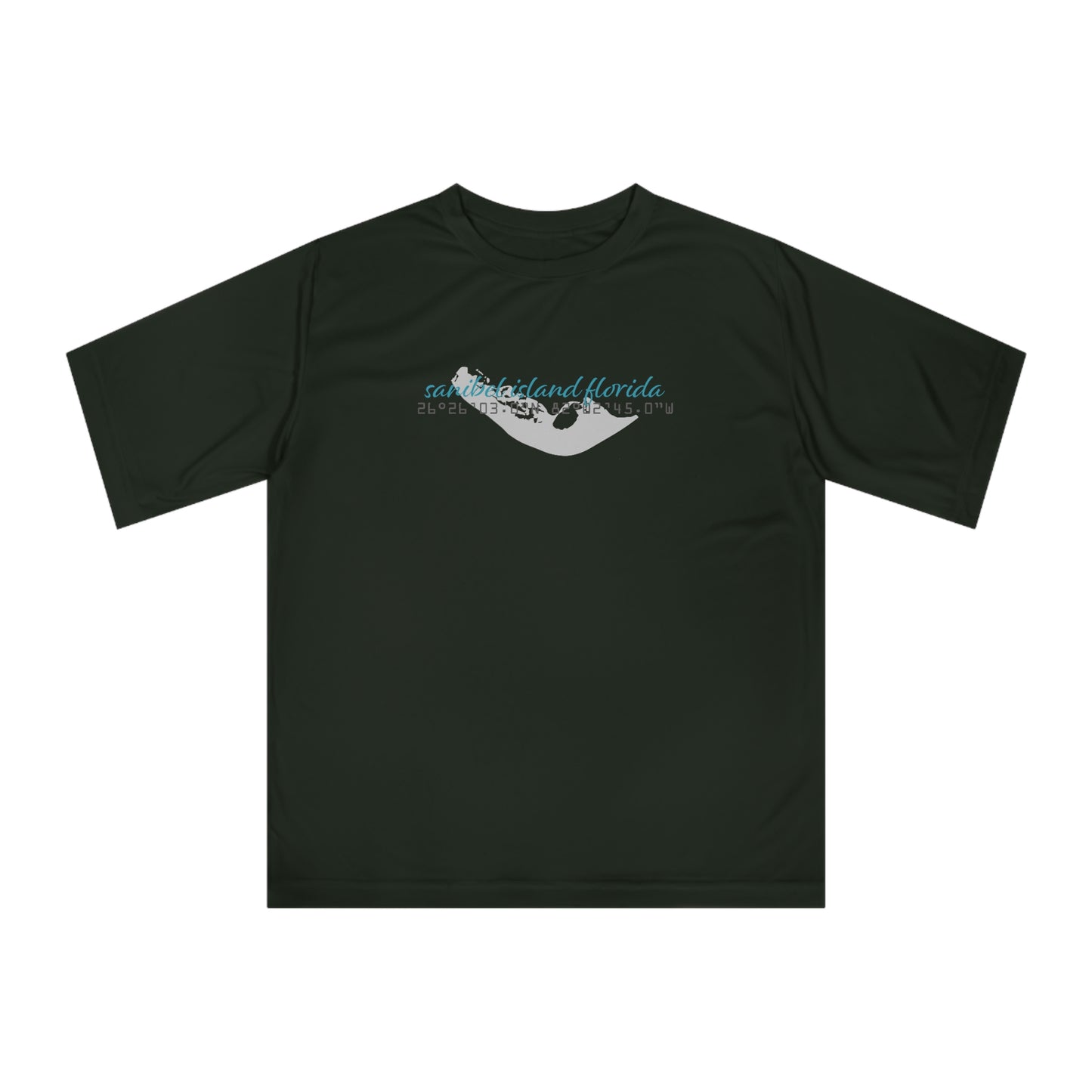 Sanibel Island GPS Unisex Zone Performance T-shirt + More Colors