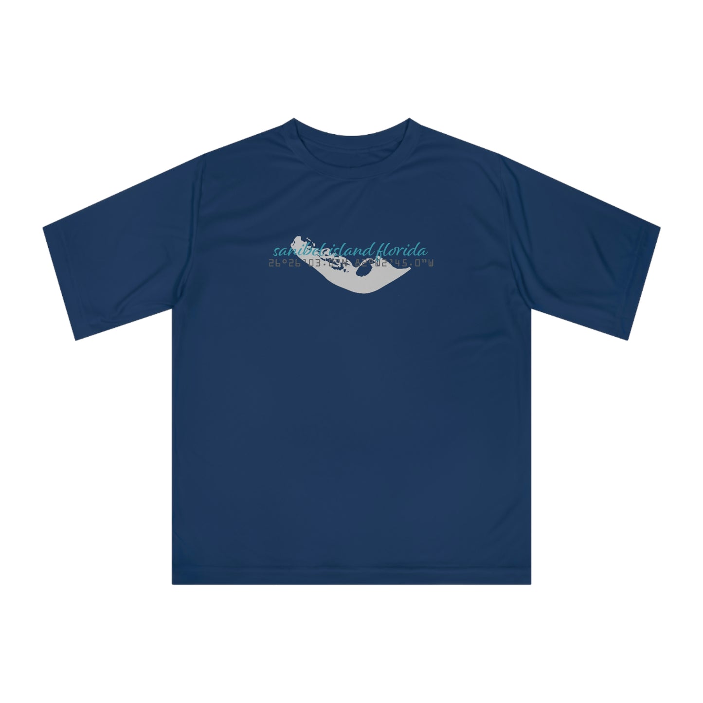 Sanibel Island GPS Unisex Zone Performance T-shirt + More Colors