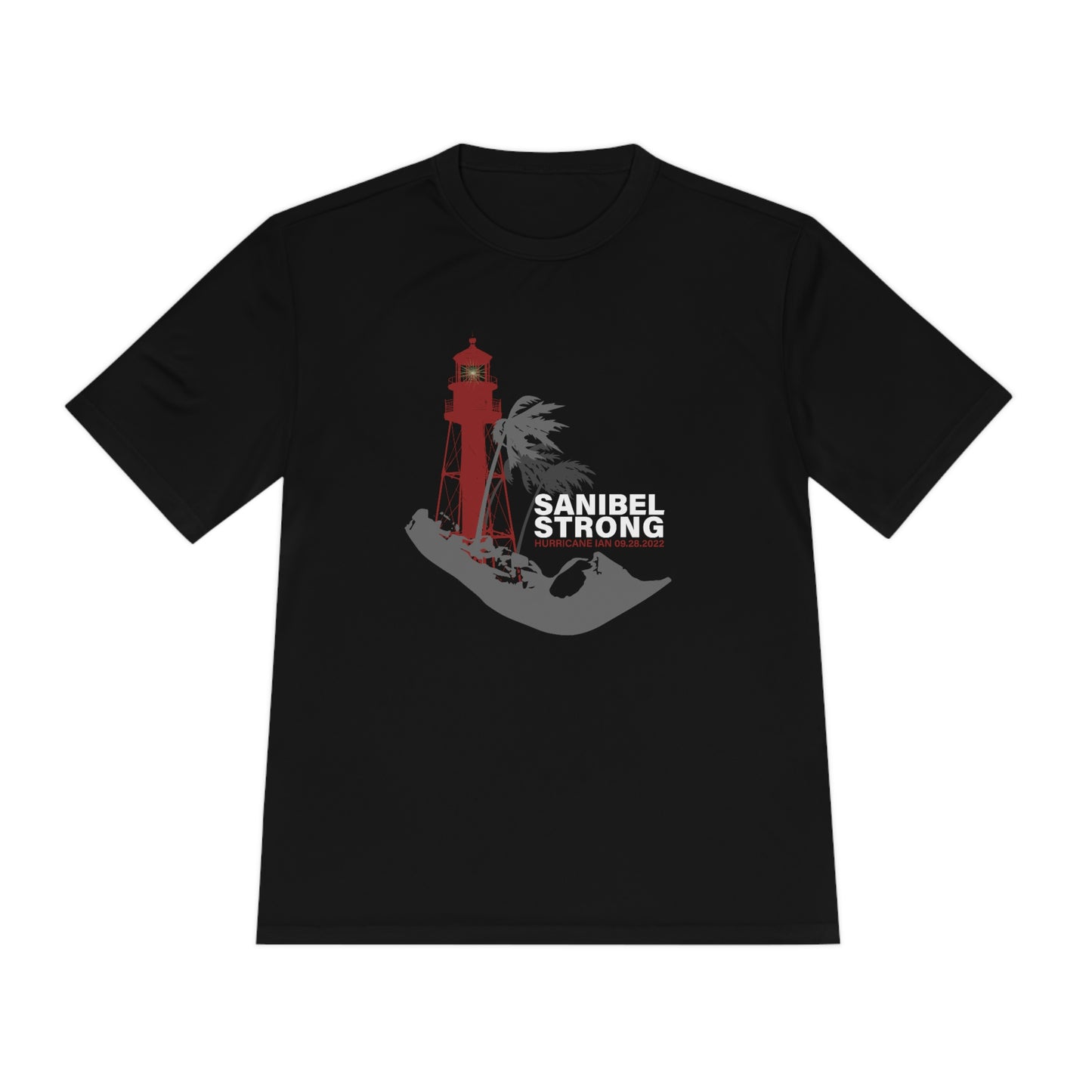 Sanibel Strong Lighthouse Unisex Moisture Wicking Tee + More Colors
