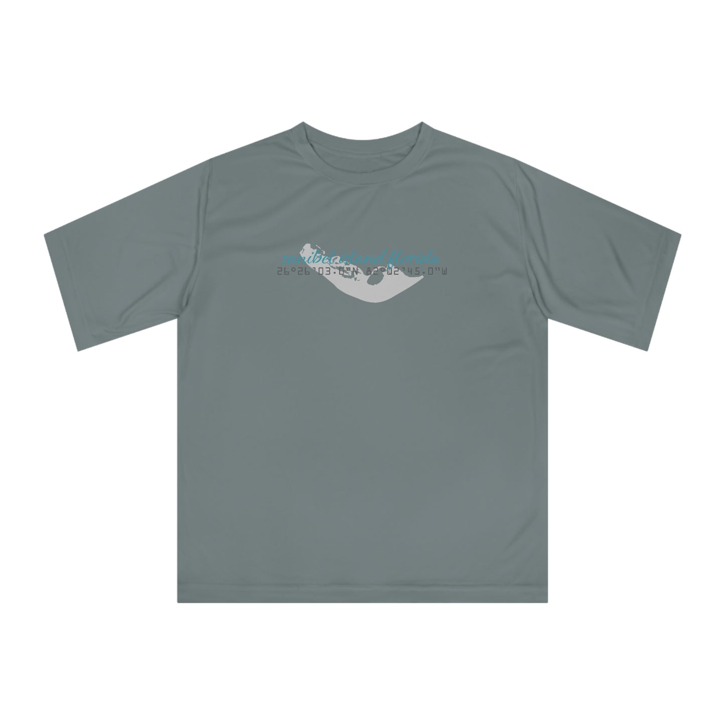 Sanibel Island GPS Unisex Zone Performance T-shirt + More Colors