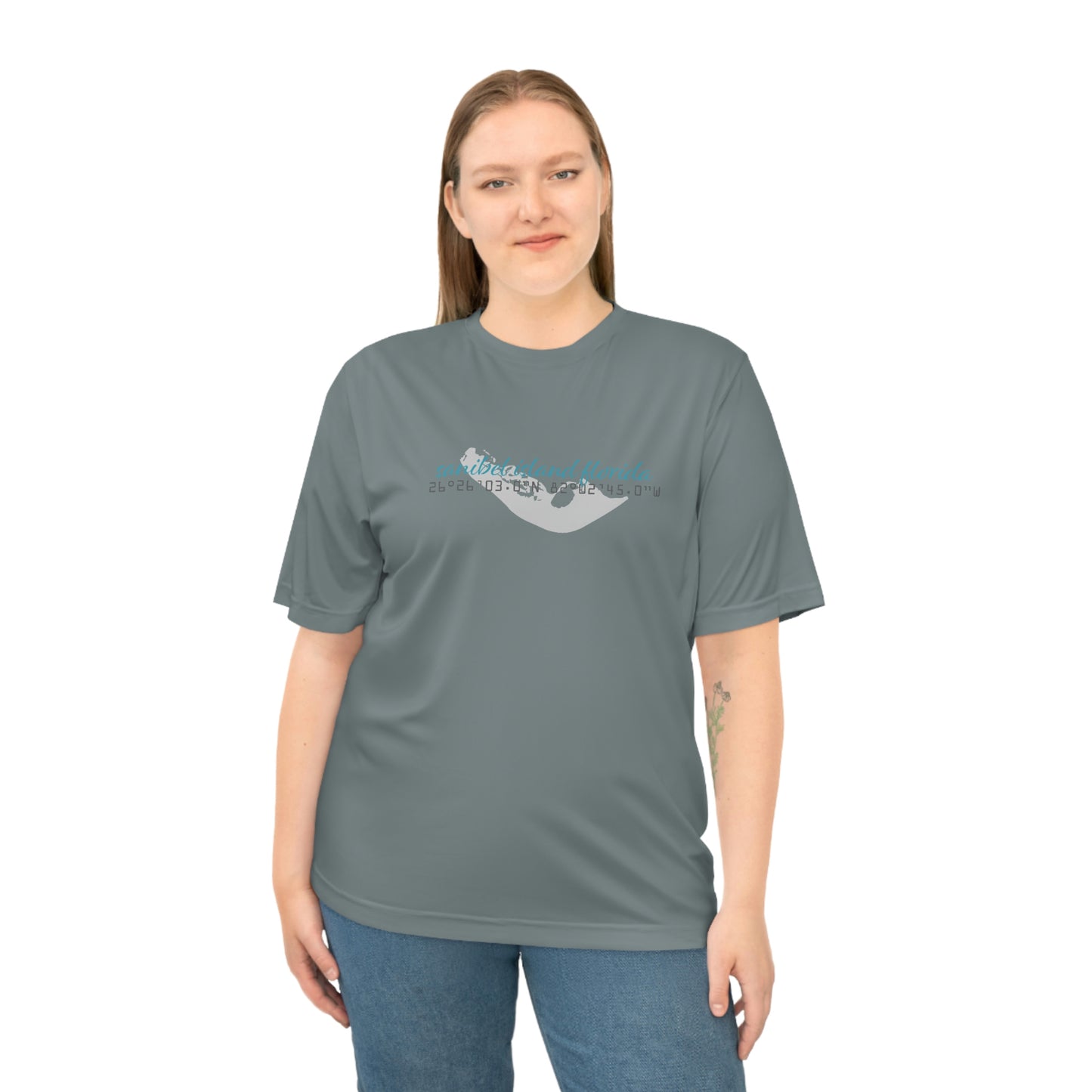 Sanibel Island GPS Unisex Zone Performance T-shirt + More Colors