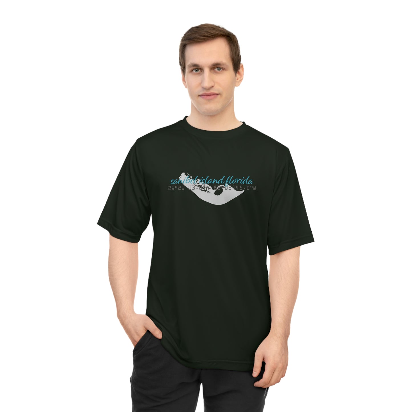 Sanibel Island GPS Unisex Zone Performance T-shirt + More Colors