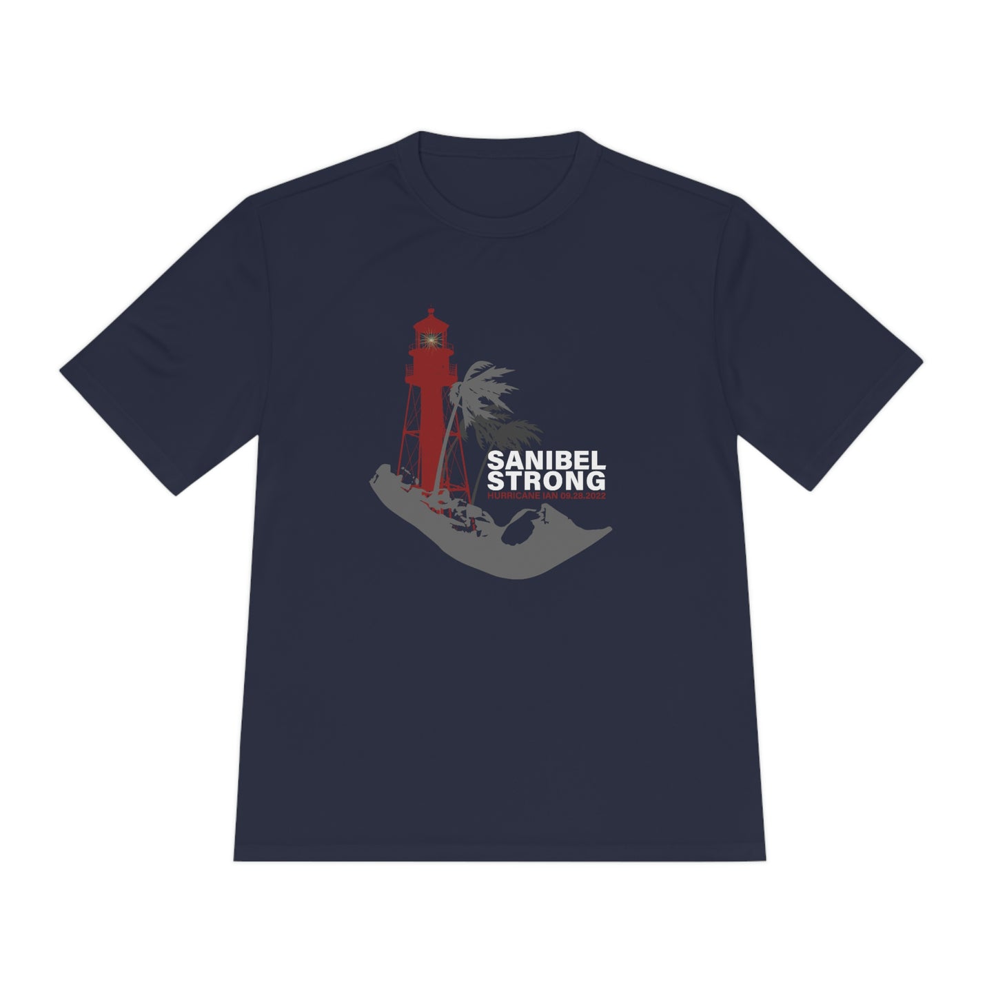 Sanibel Strong Lighthouse Unisex Moisture Wicking Tee + More Colors