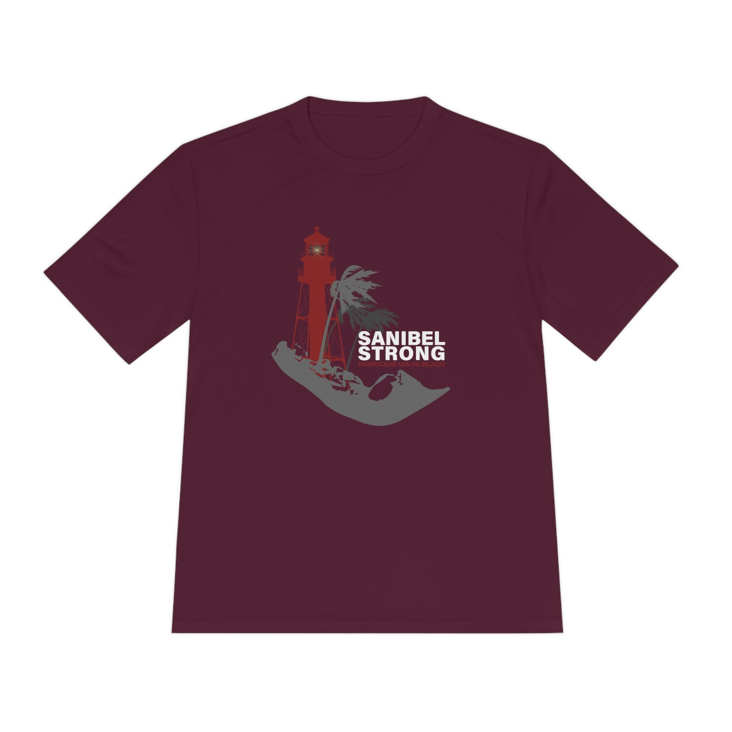Sanibel Strong Lighthouse Unisex Moisture Wicking Tee + More Colors