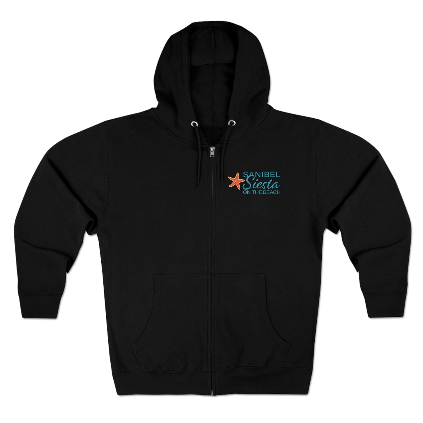Sanibel Siesta Unisex Premium Full Zip Hoodie + More Colors