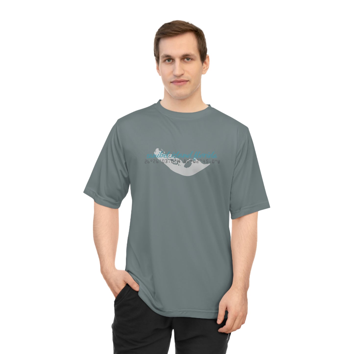 Sanibel Island GPS Unisex Zone Performance T-shirt + More Colors