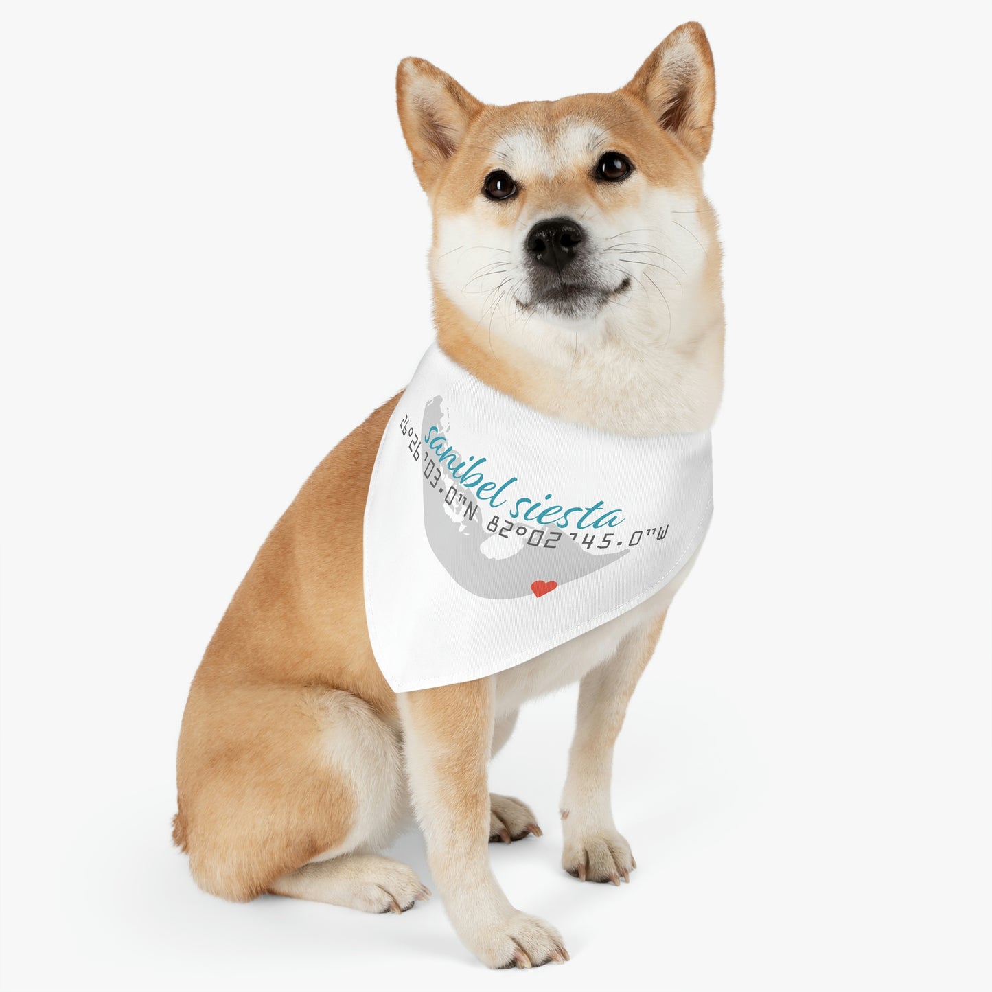 Sanibel Siesta GPS Pet Bandana Collar