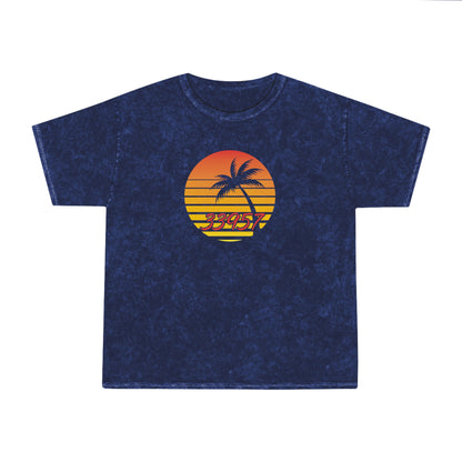 Sanibel 33957 Palm Unisex Mineral Wash T-Shirt + More Colors
