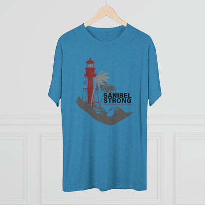 Sanibel Strong Lighthouse Unisex Tri-Blend Crew Tee + More Colors