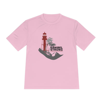 Sanibel Strong Lighthouse Unisex Moisture Wicking Tee + More Colors