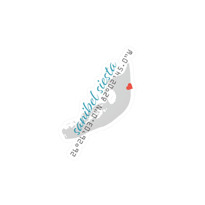 Sanibel Siesta GPS Vinyl Decals